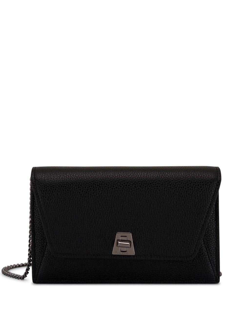 Anouk leather clutch bag