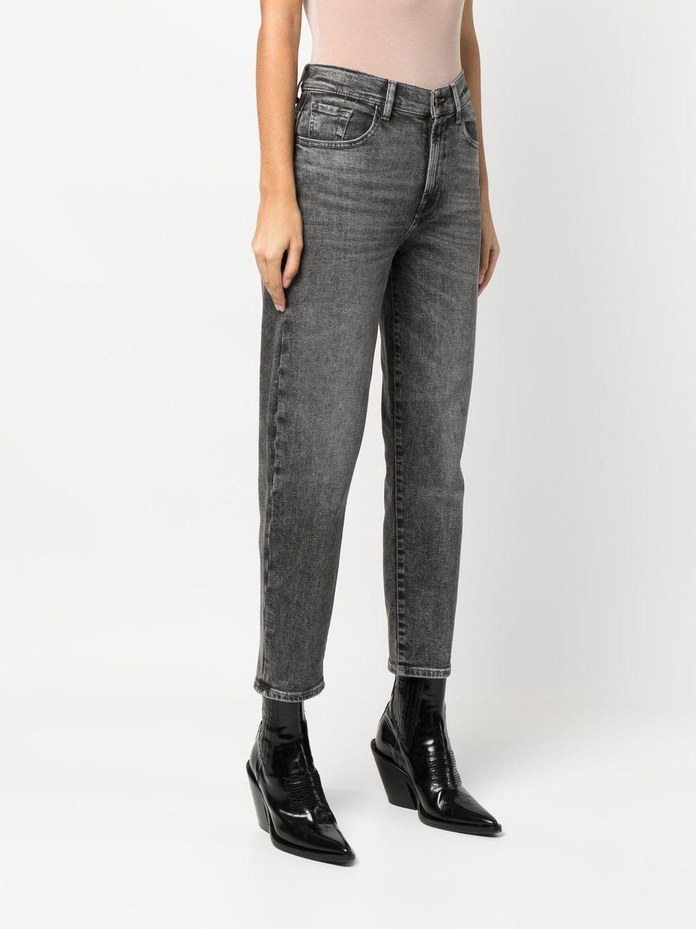 mid-rise cropped jeans