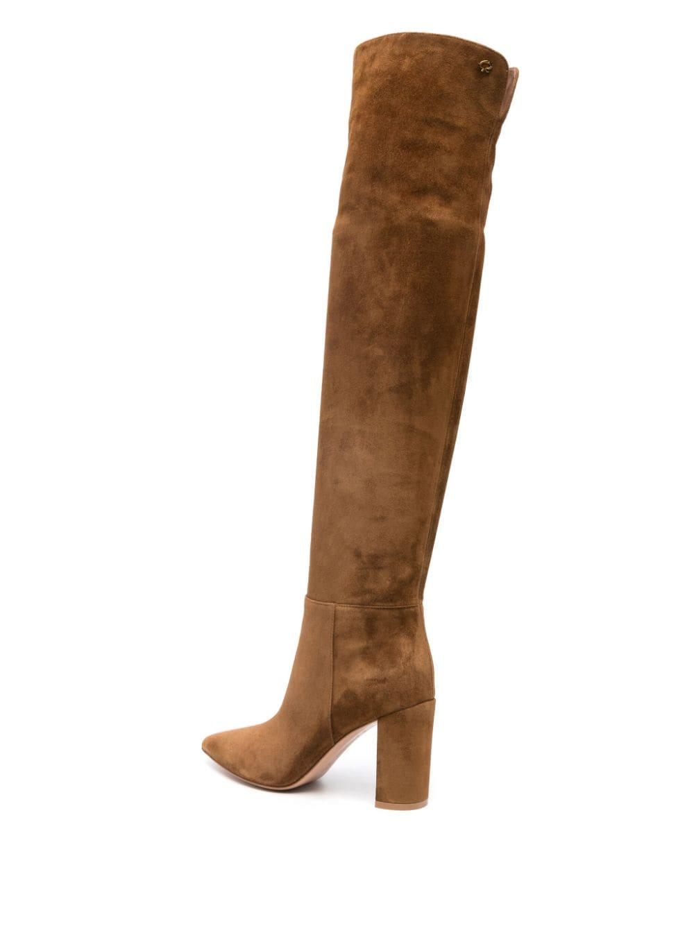 Piper 90mm suede knee-high boots