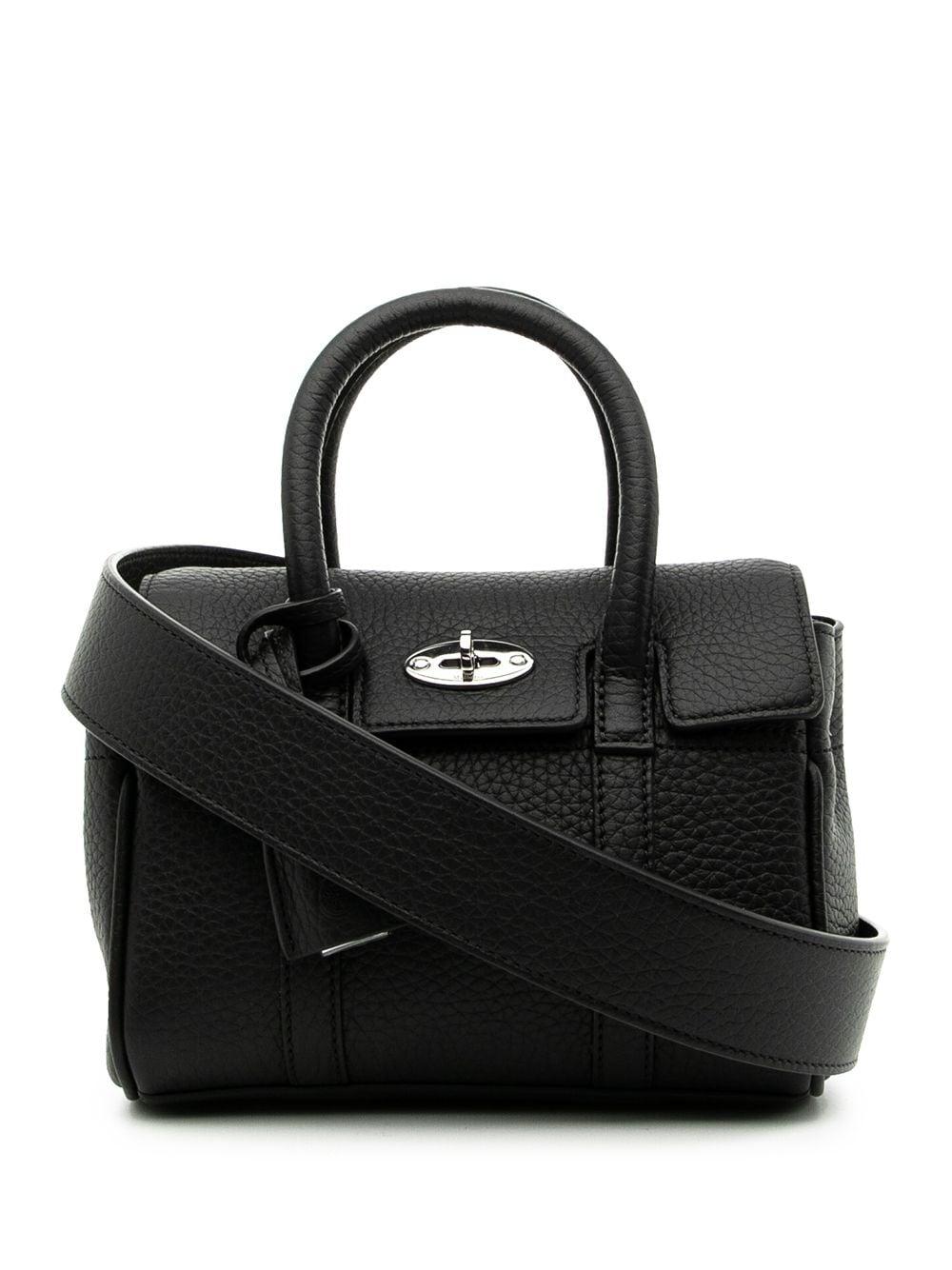 mini Bayswater heavy grain leather satchel