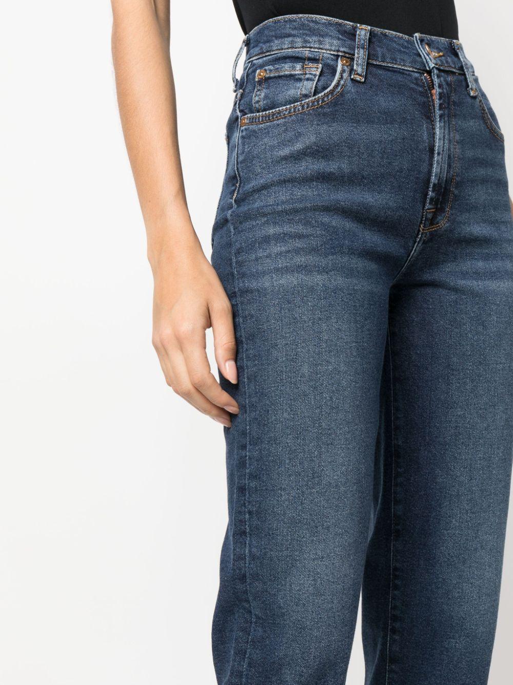 Malia high-rise cropped jeans