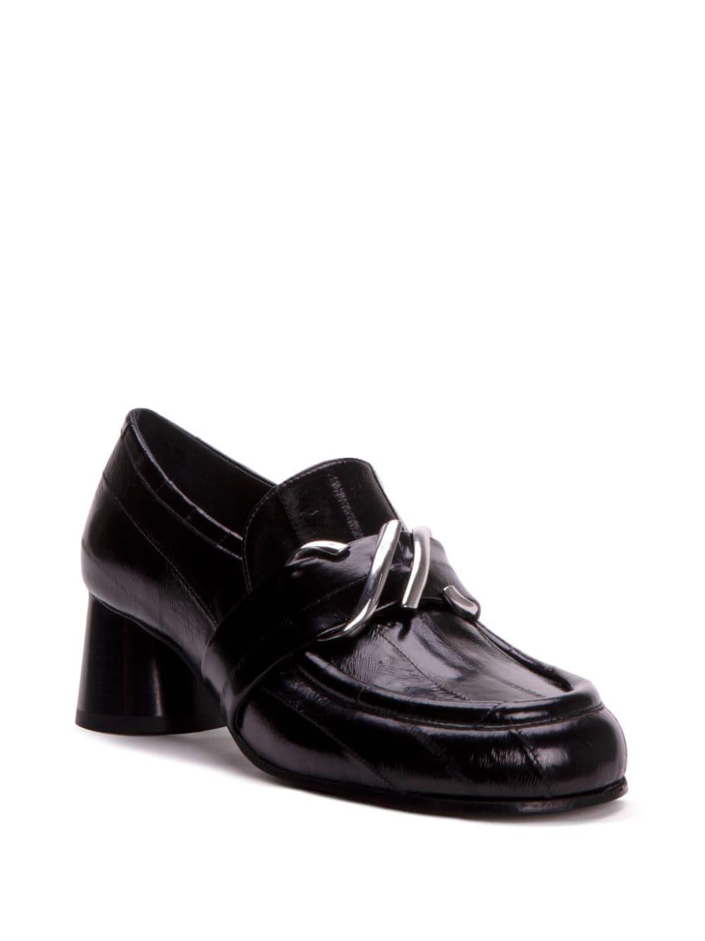 Monogram 55mm leather loafers 