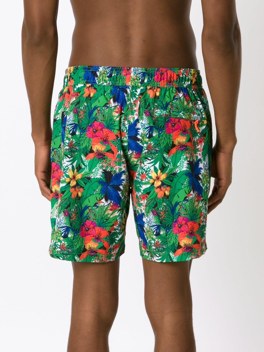 floral-print swim shorts