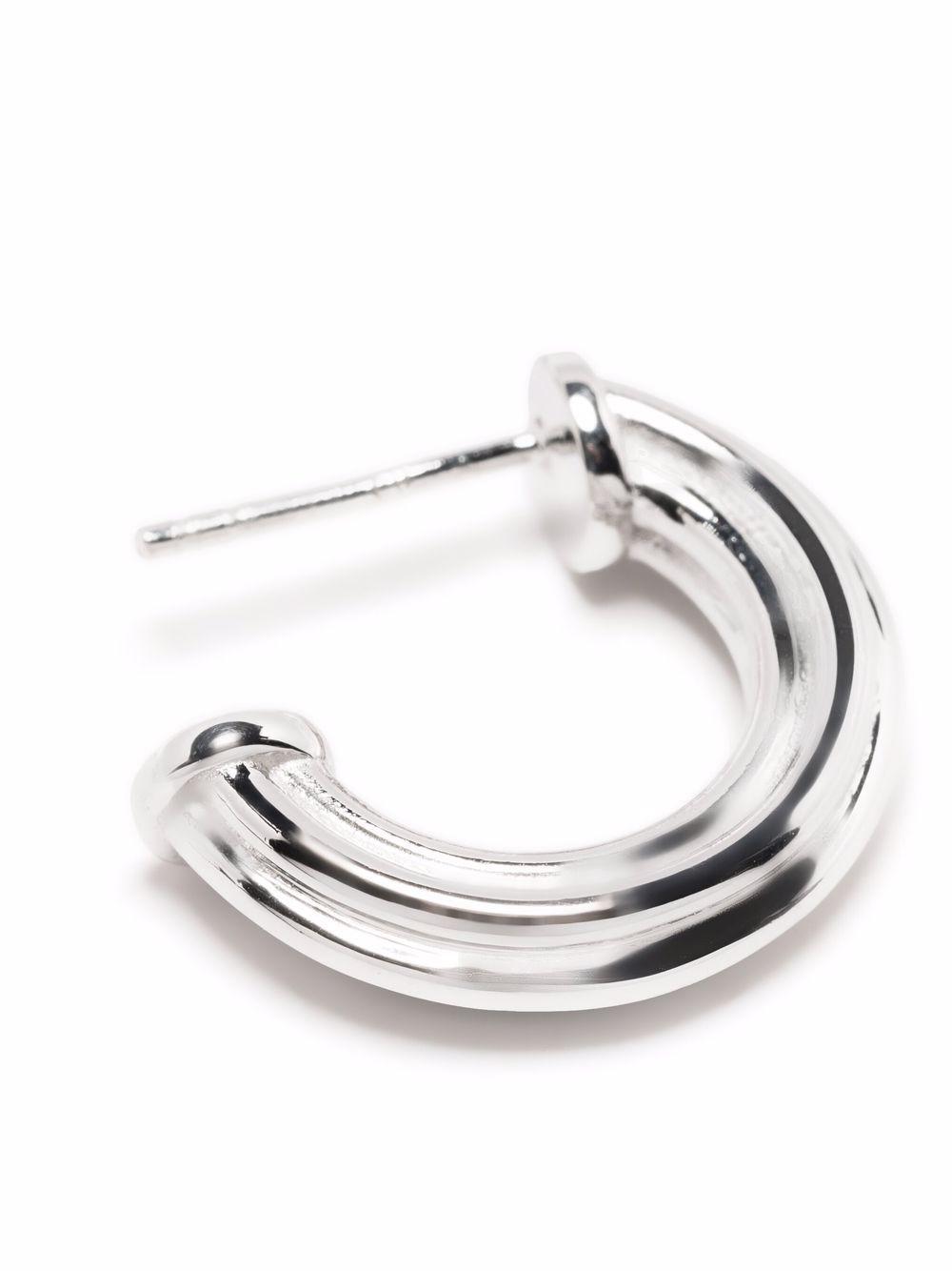 medium ridge hoop earrings