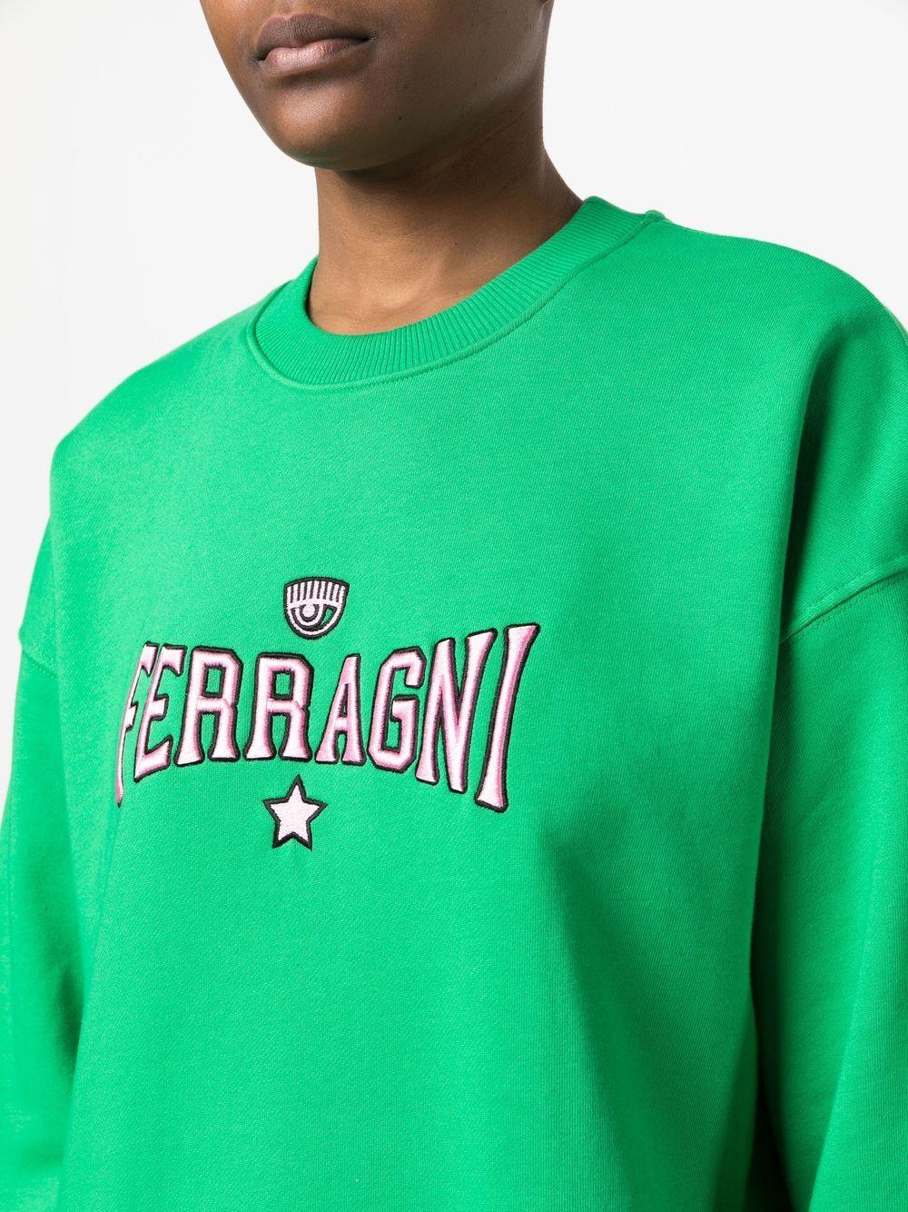 logo-embroidered sweatshirt