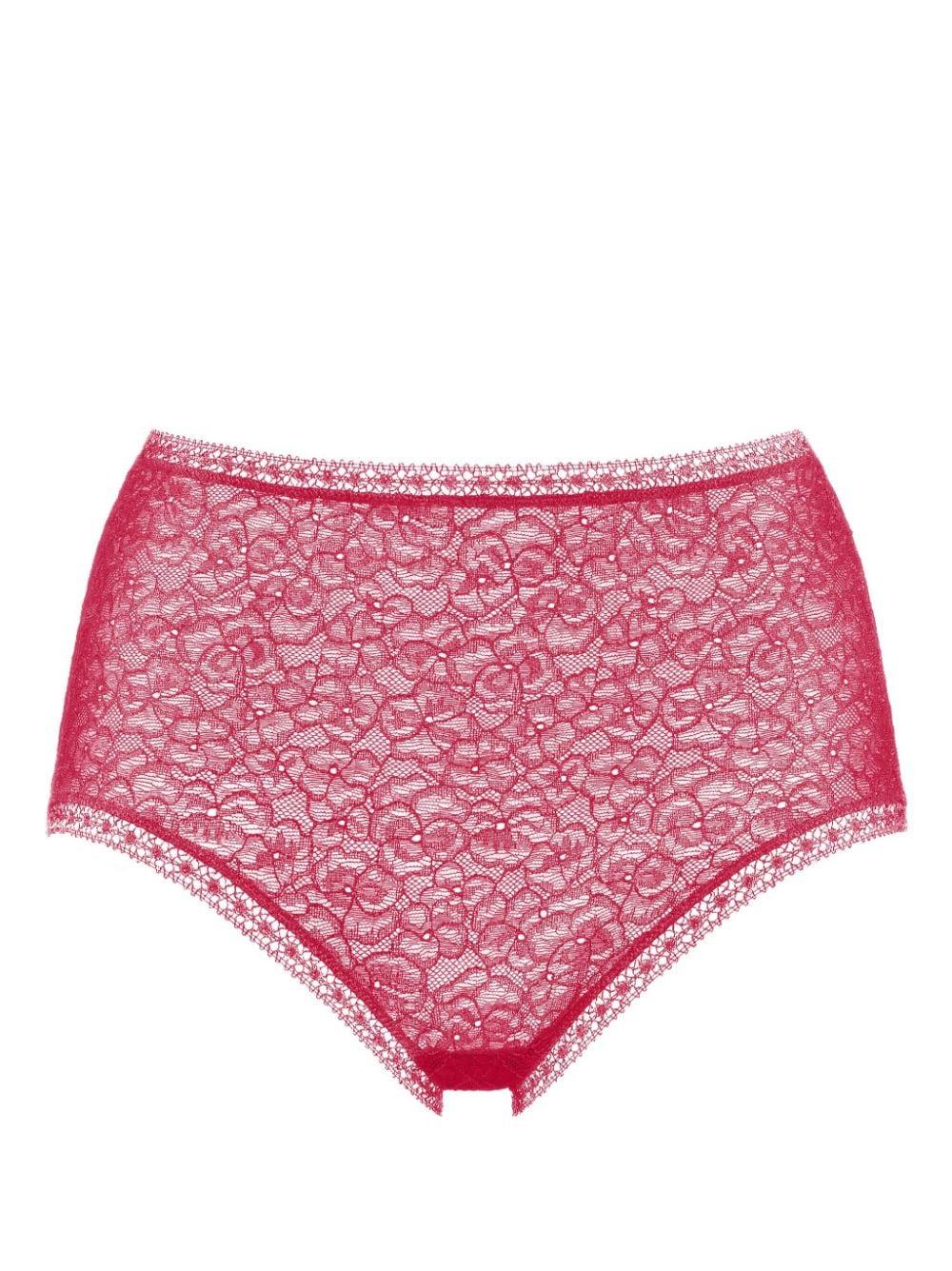 Perfume high-waisted lace briefs