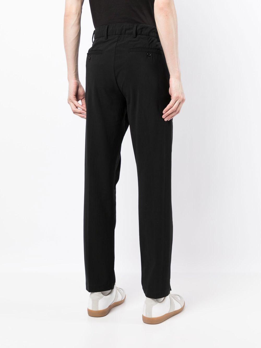 straight-leg tailored trousers