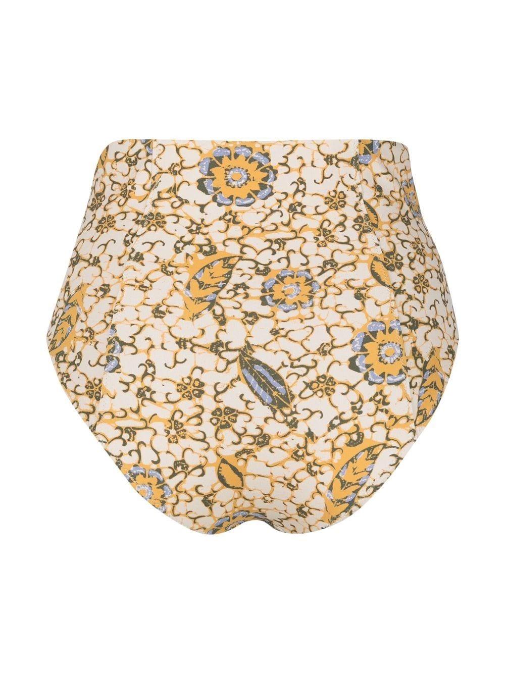 Zahara citrus-print bikini bottoms