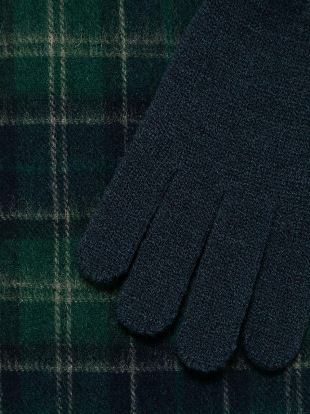 tartan scarf and gloves set