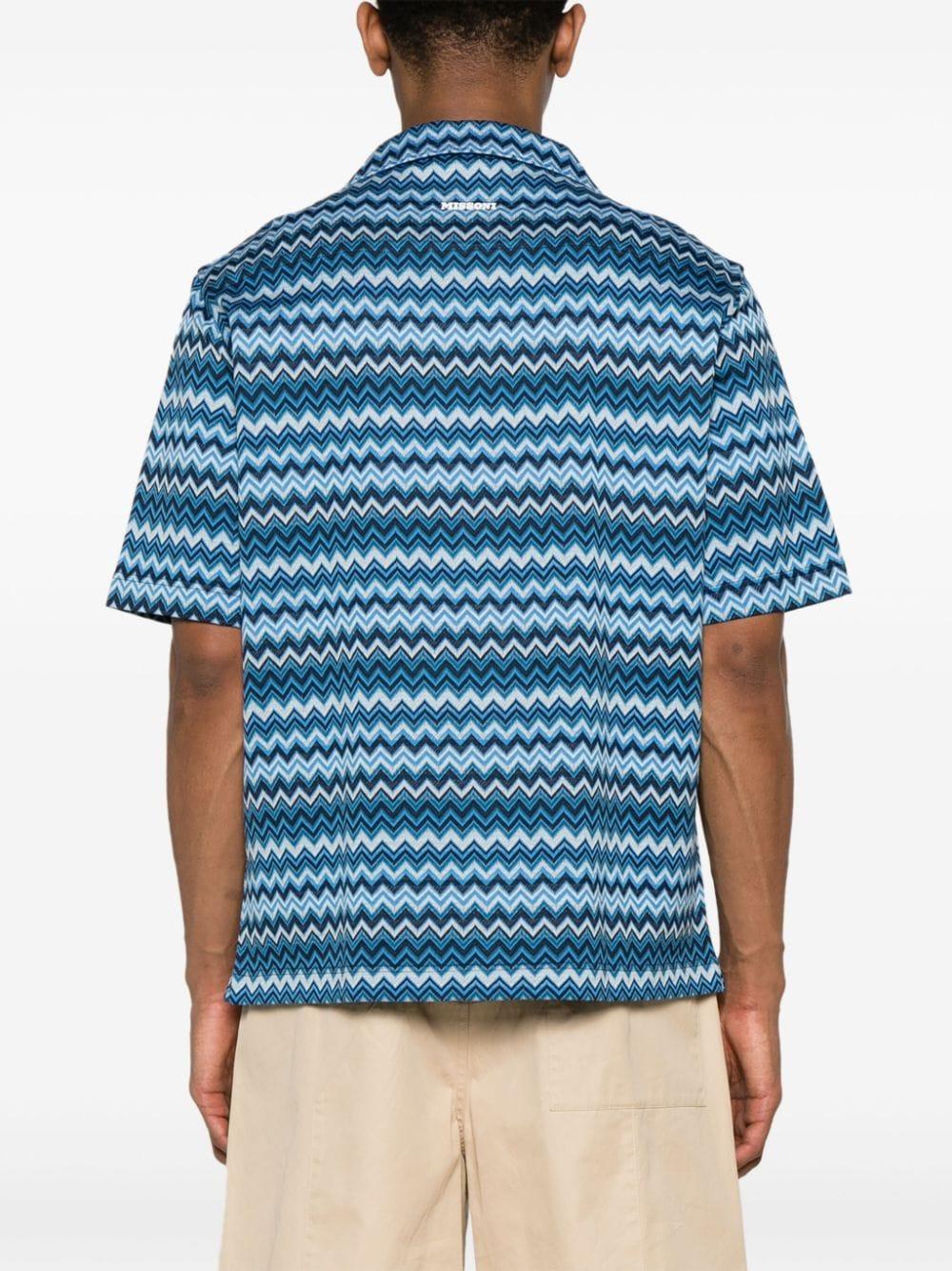 zigzag cotton shirt