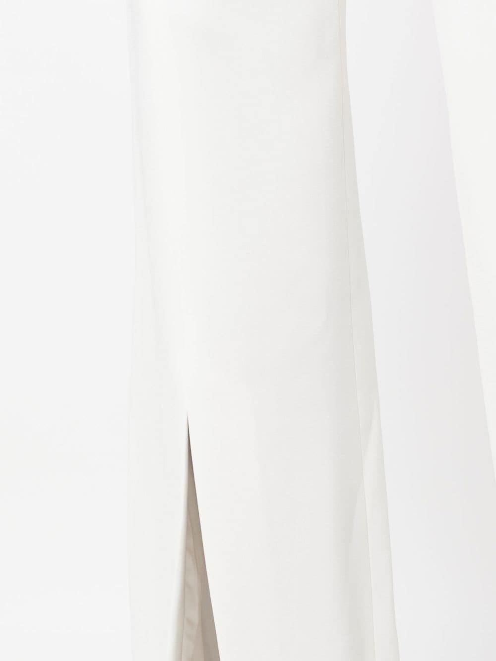 split-cuff high-waist trousers