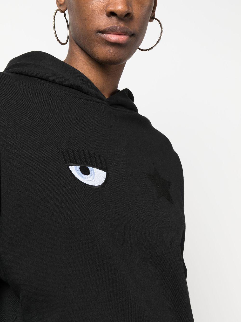 eye-Like motif hoodie