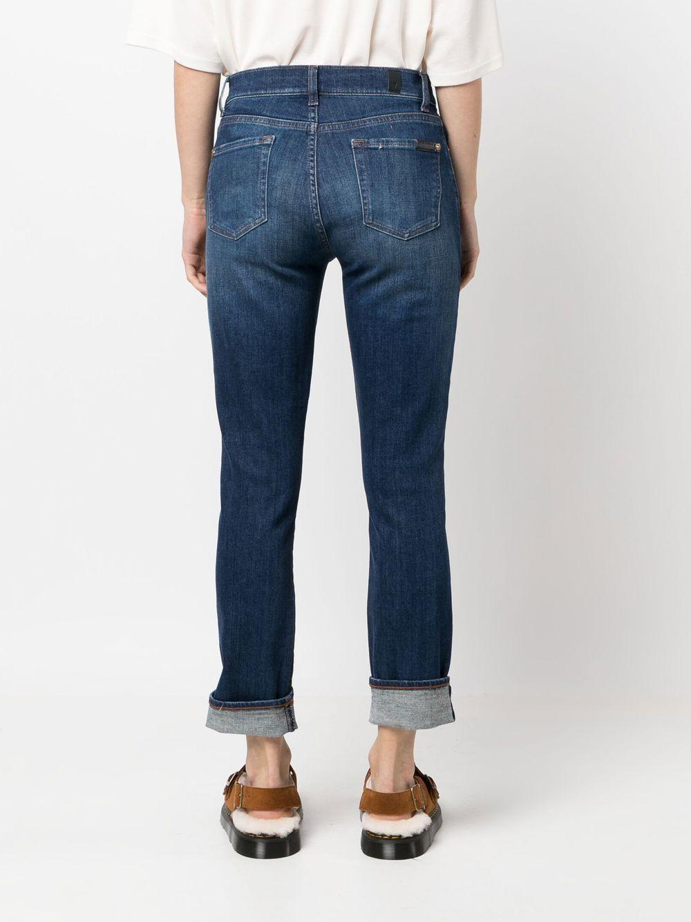 mid-rise cropped jeans