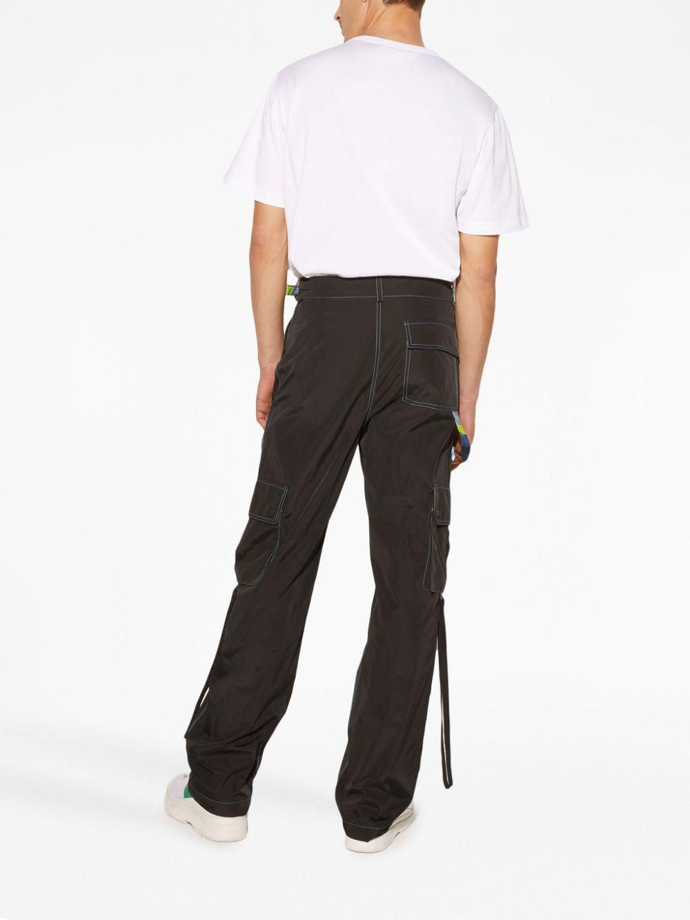 contrast-stitching track trousers 