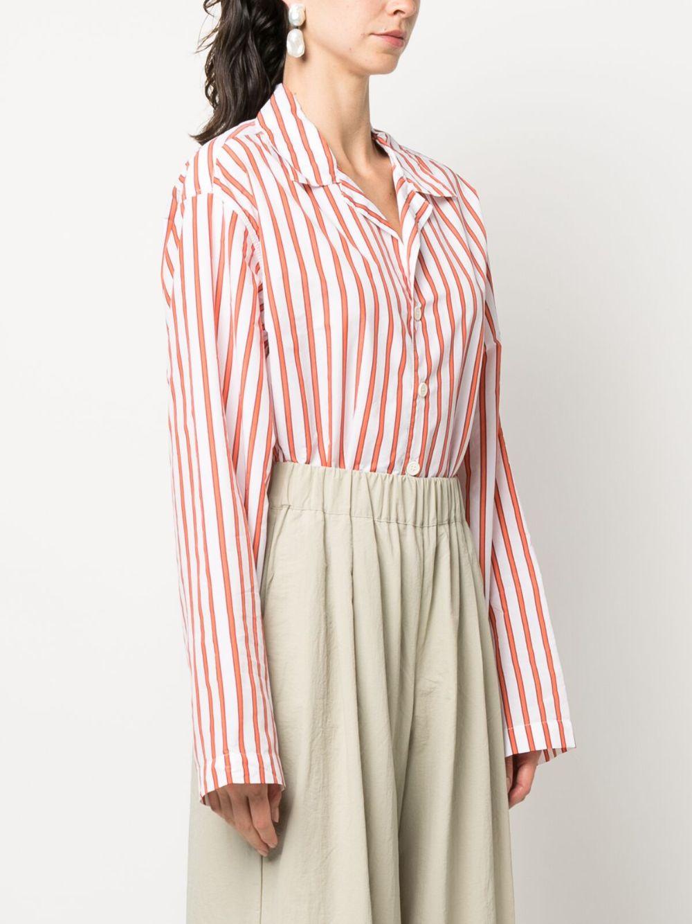 pinstriped long-sleeve body