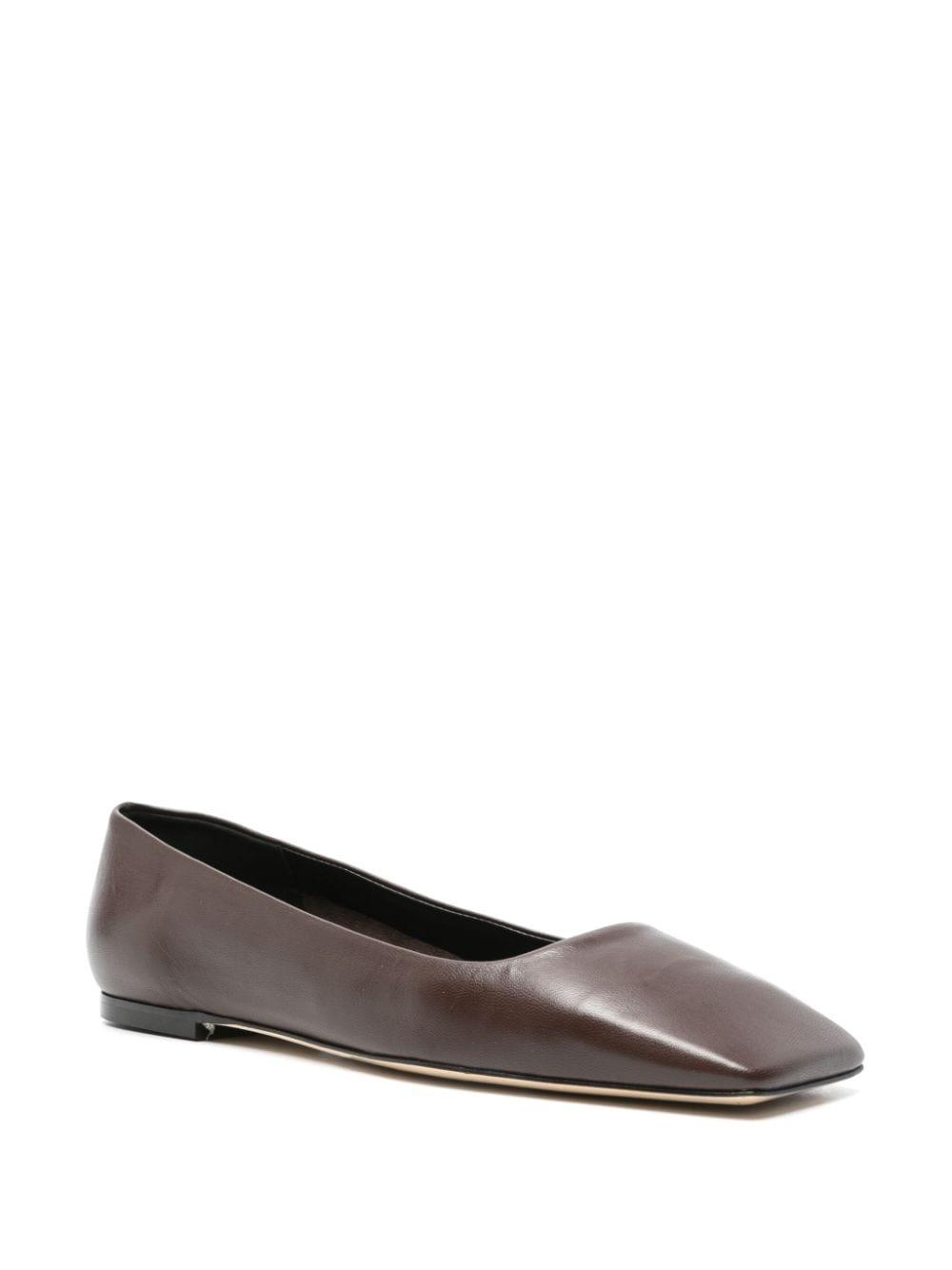 Ida leather ballerina shoes