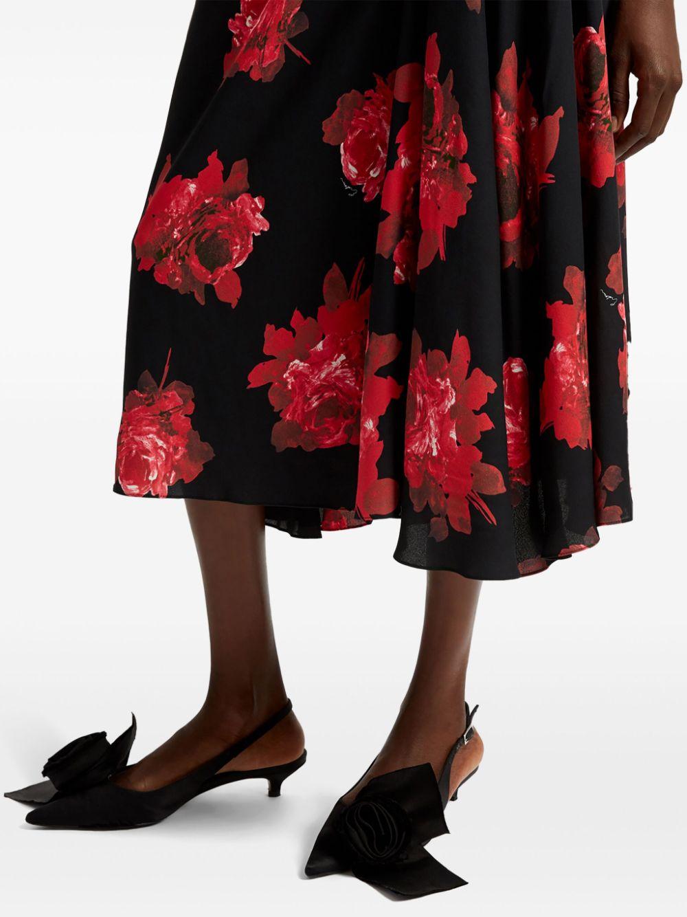 draped midi skirt 