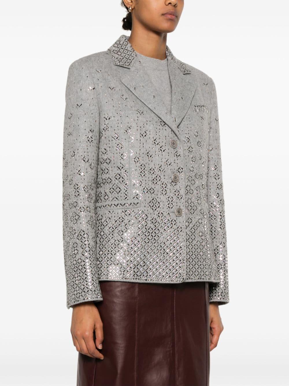 crystal-embellished blazer