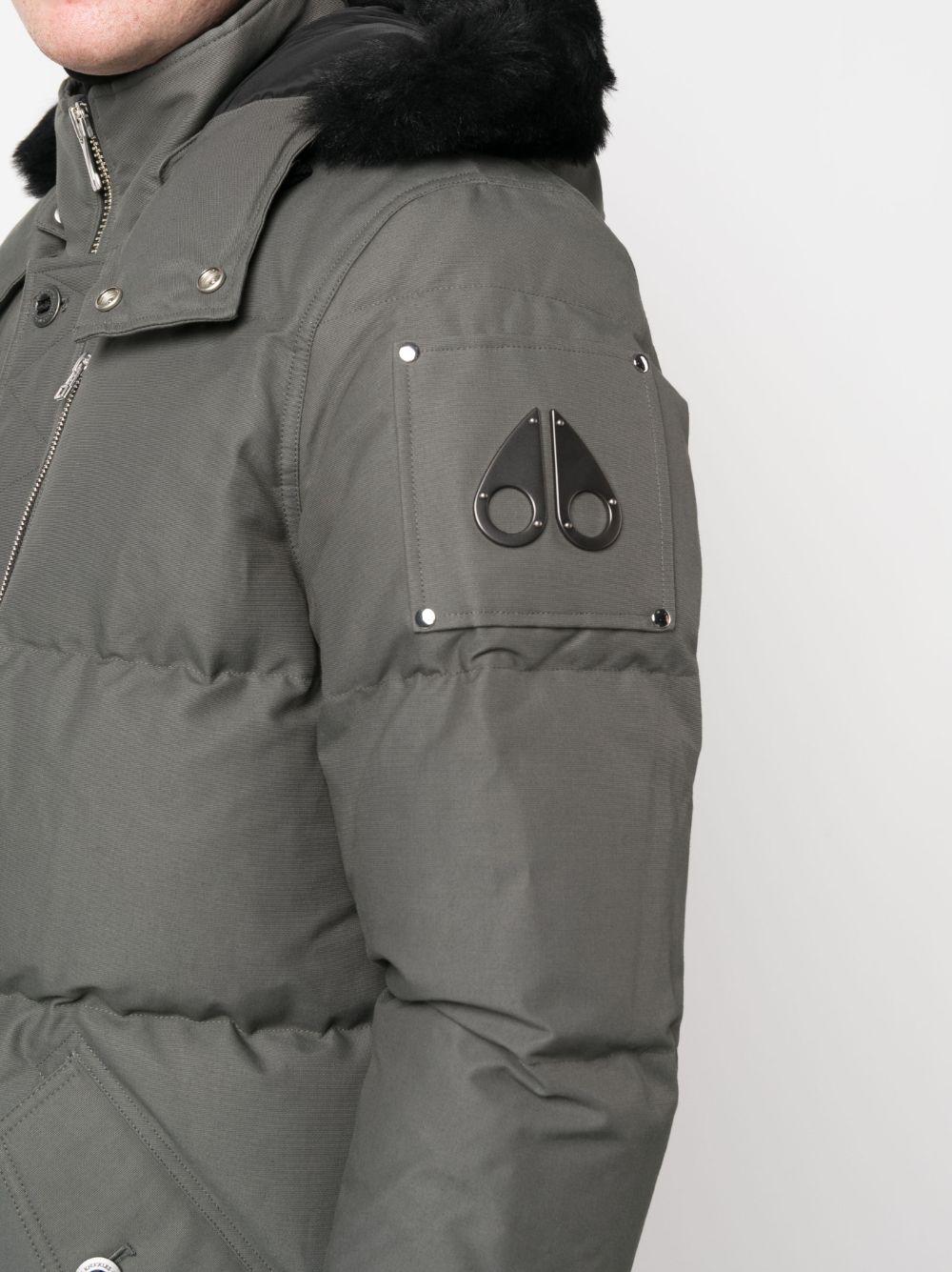 logo-patch puffer jacket