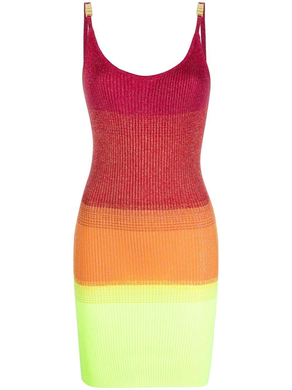 multicoloured sleeveless dress