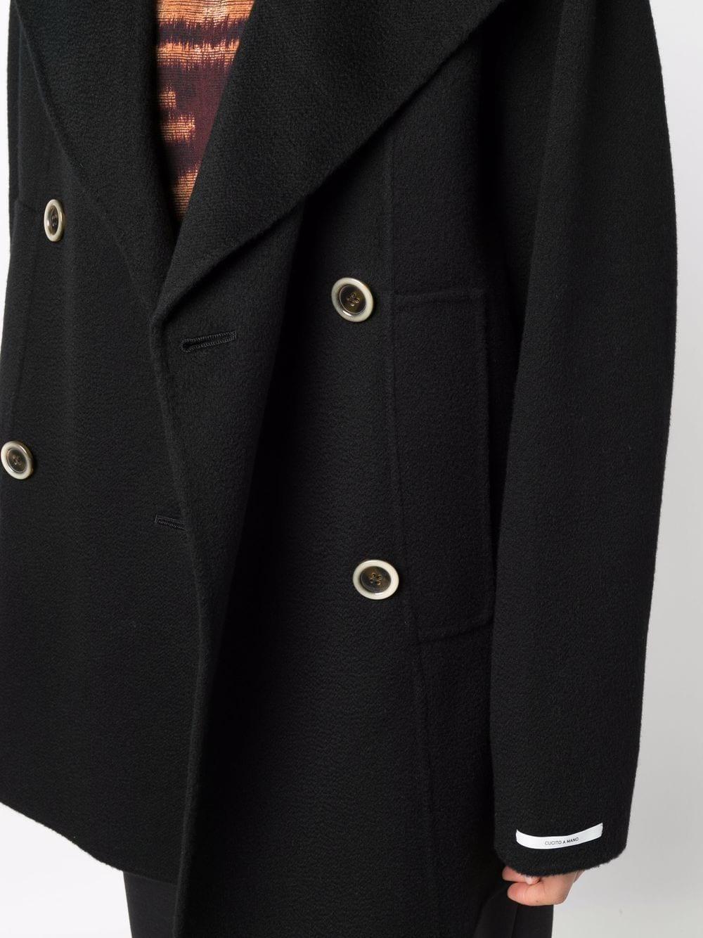 double-breasted cashmere coat