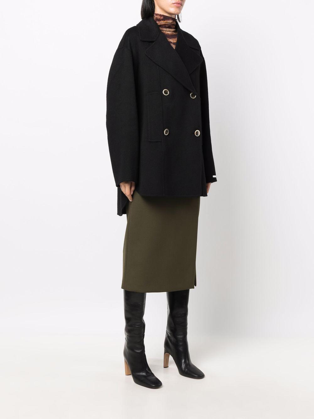 double-breasted cashmere coat