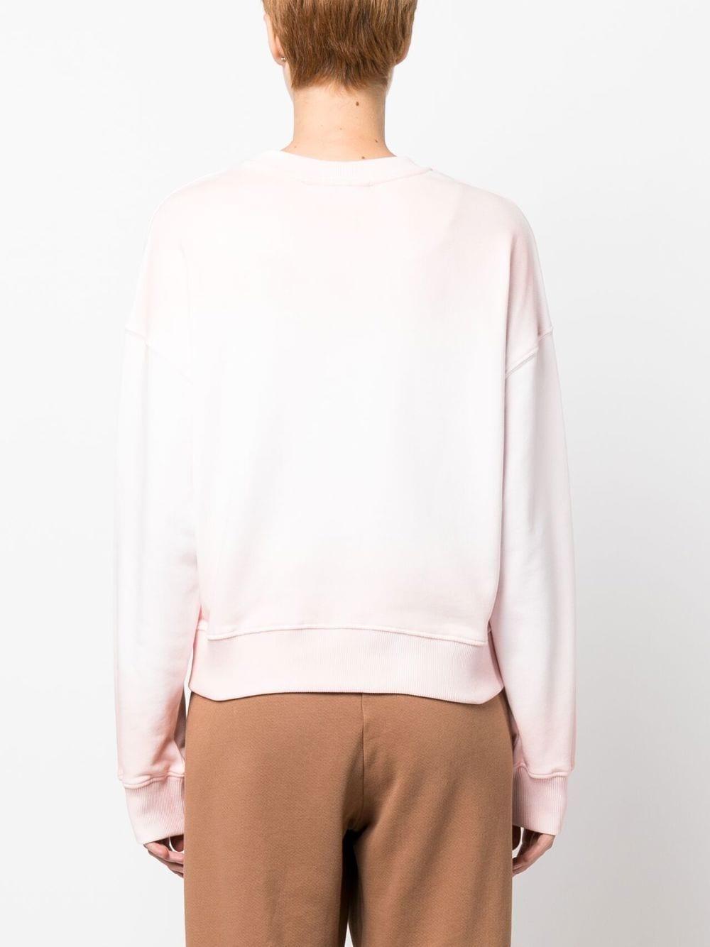 Eyelike-patch crew neck sweatshirt