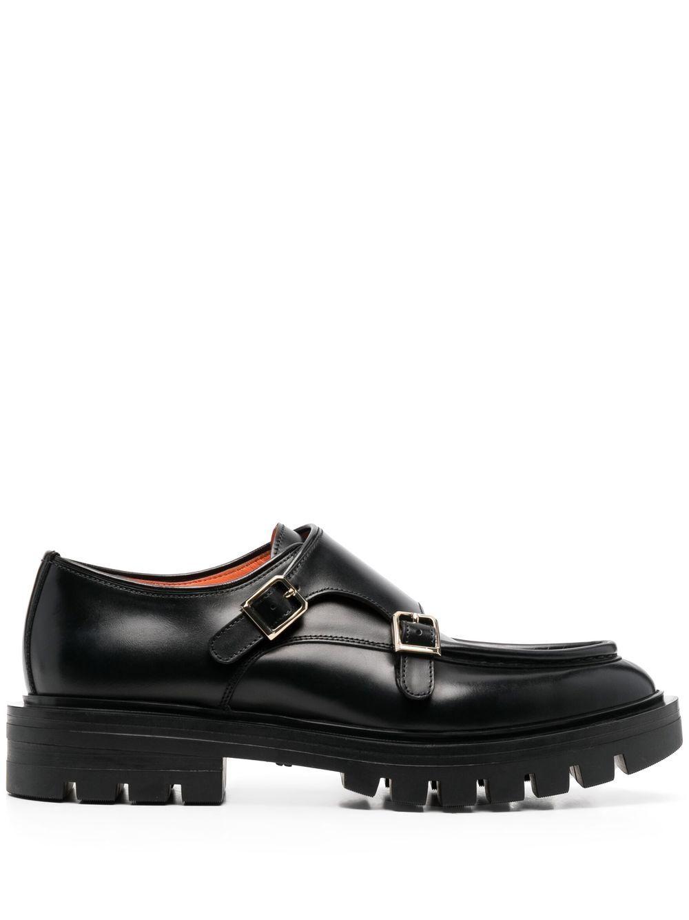 side buckle-fastening detail loafers