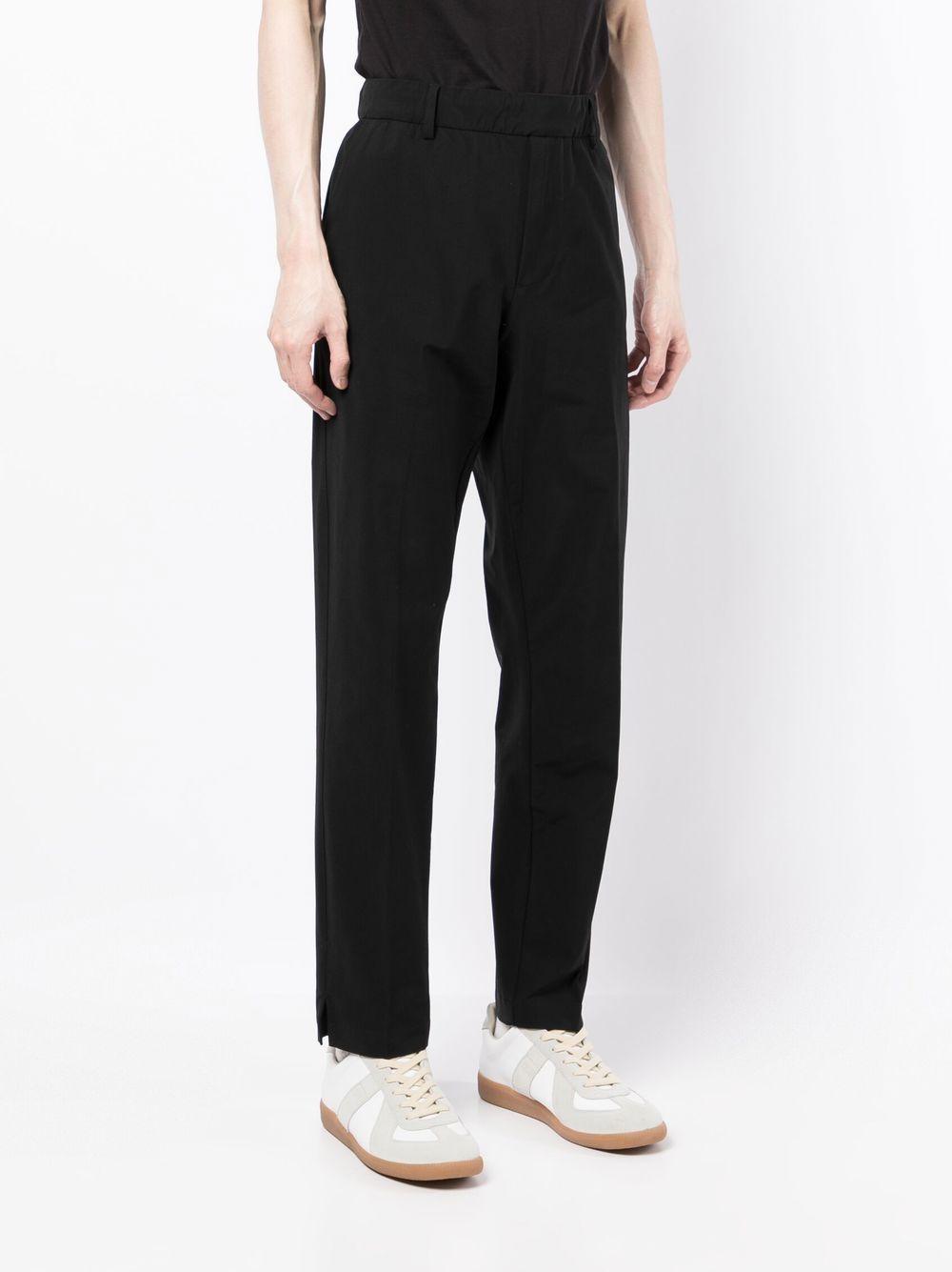 straight-leg tailored trousers