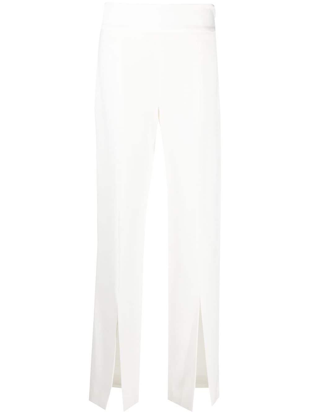 split-cuff high-waist trousers