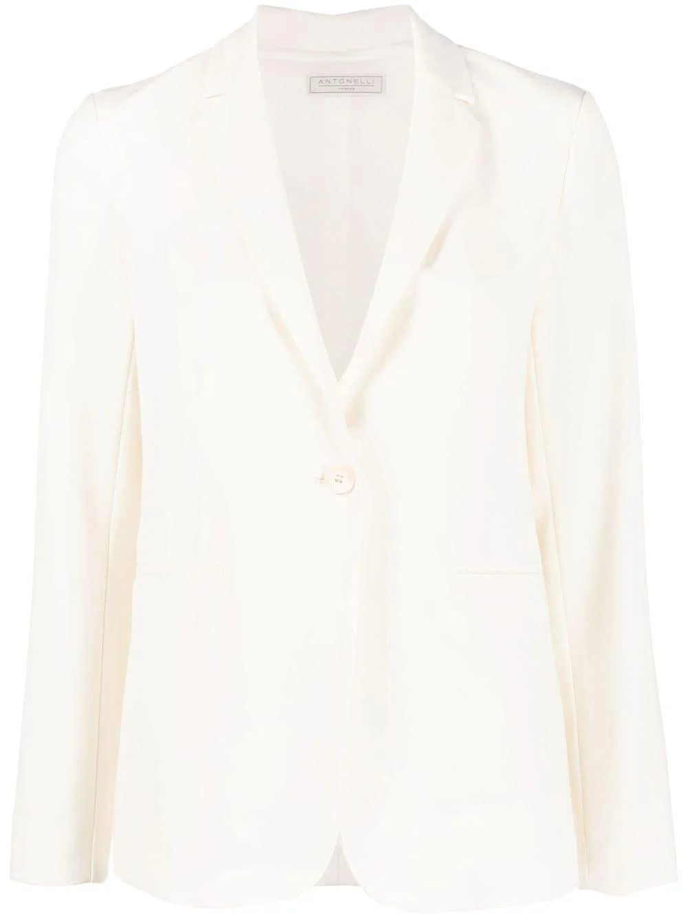 long-sleeve single-breasted blazer