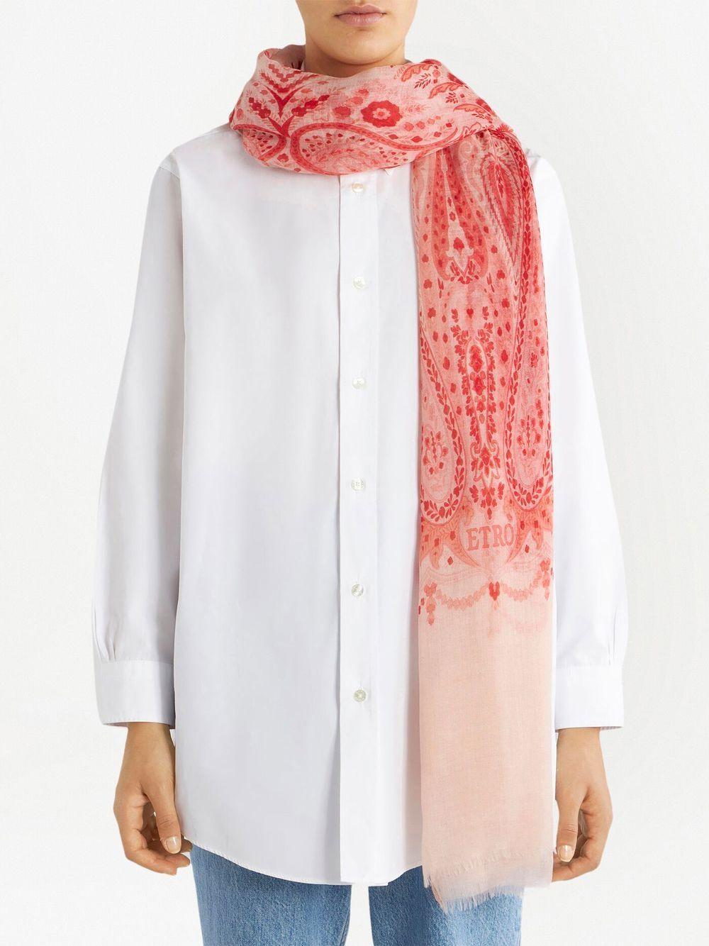 cashmere paisley-print scarf