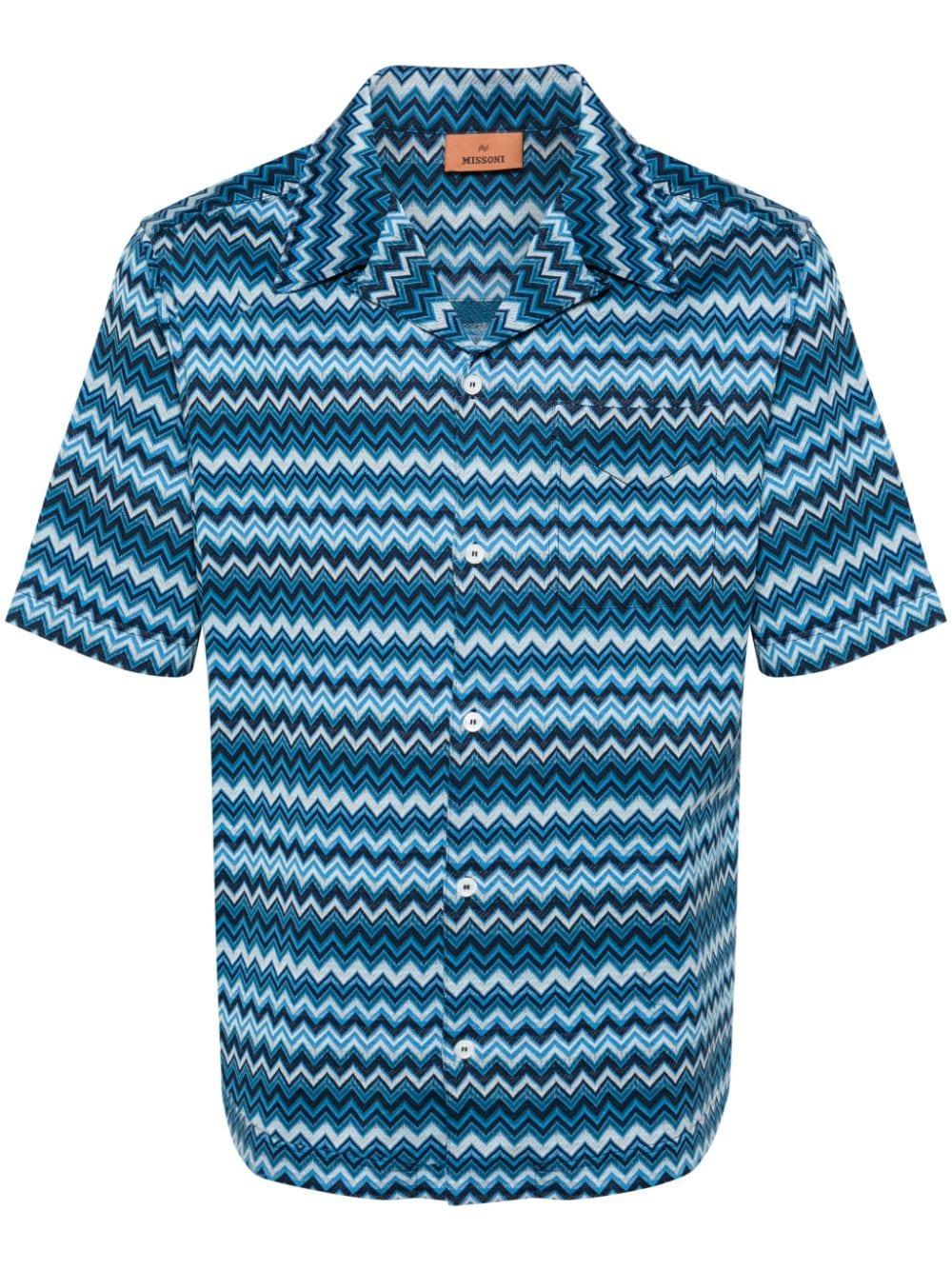 zigzag cotton shirt