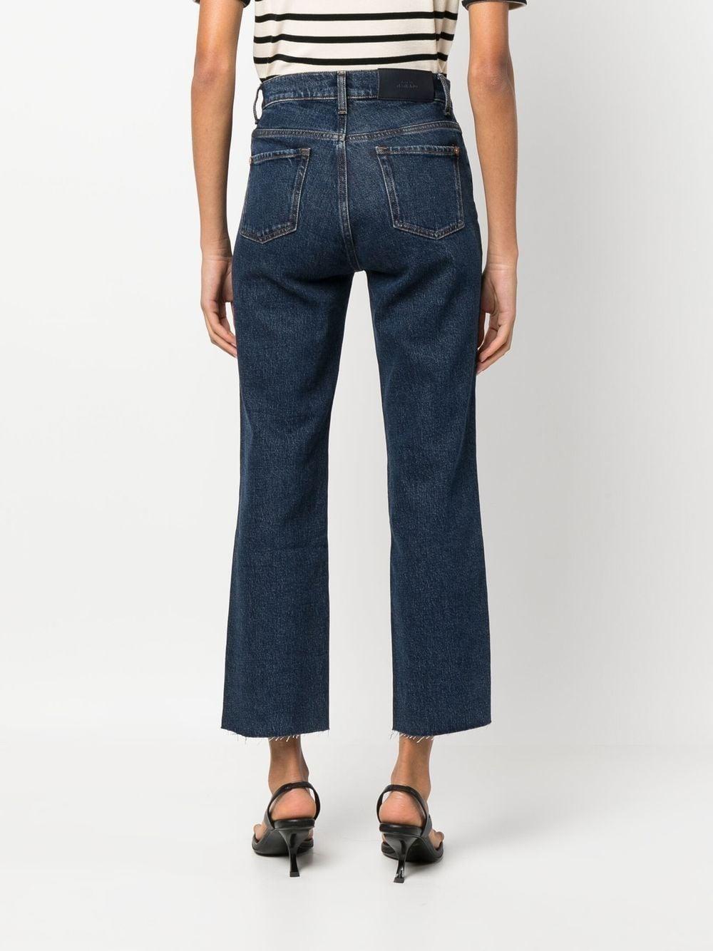 Logan raw-cut cropped jeans