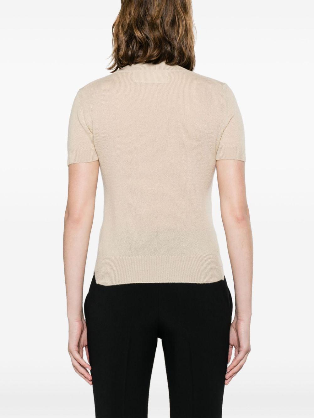 crew-neck cashmere top