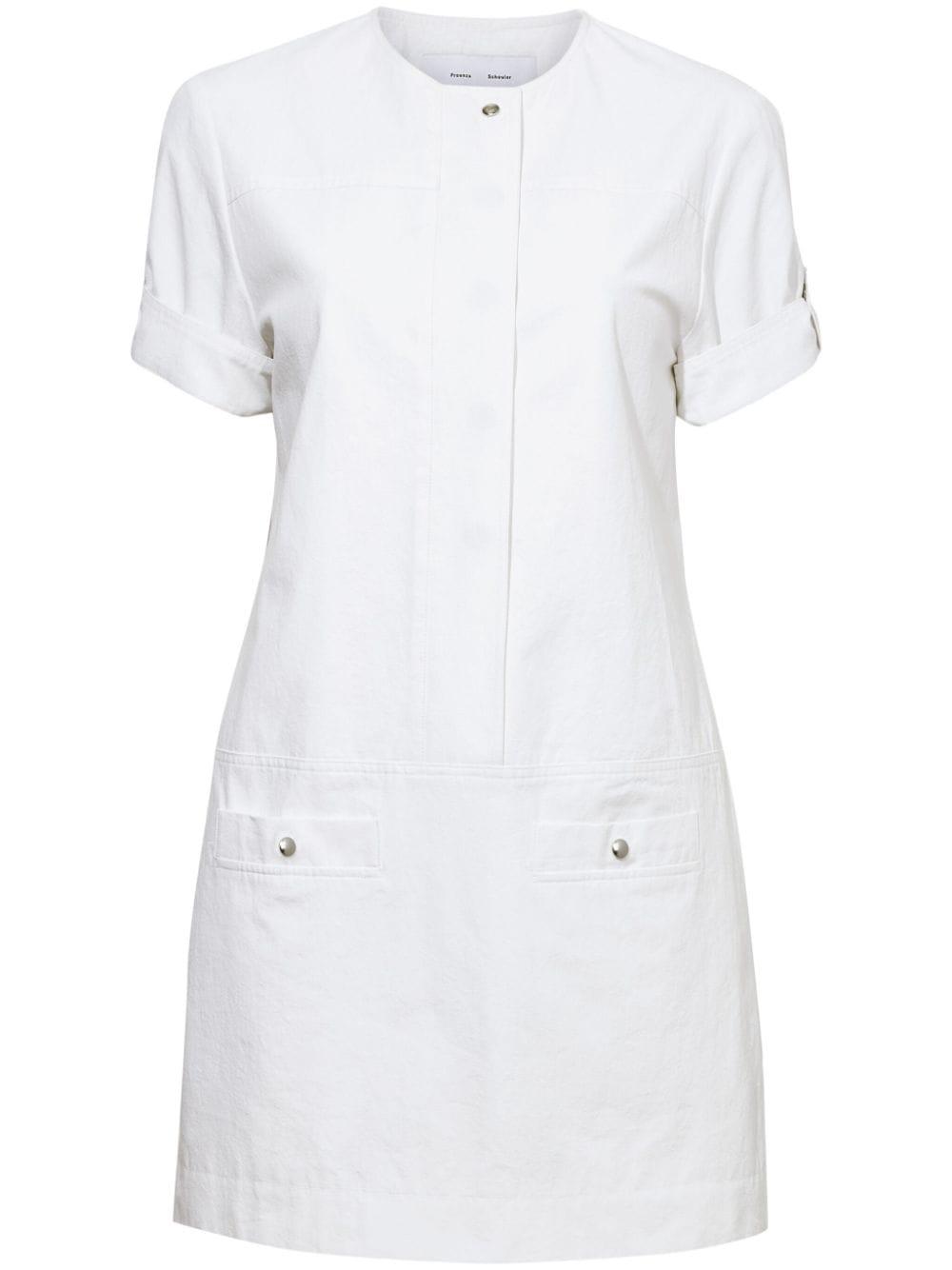 short-sleeve cotton mini dress