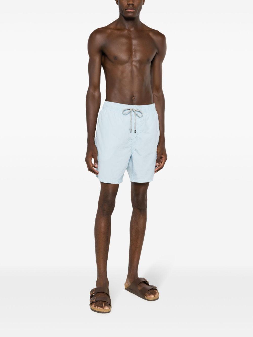 elasticated-drawstring swim shorts