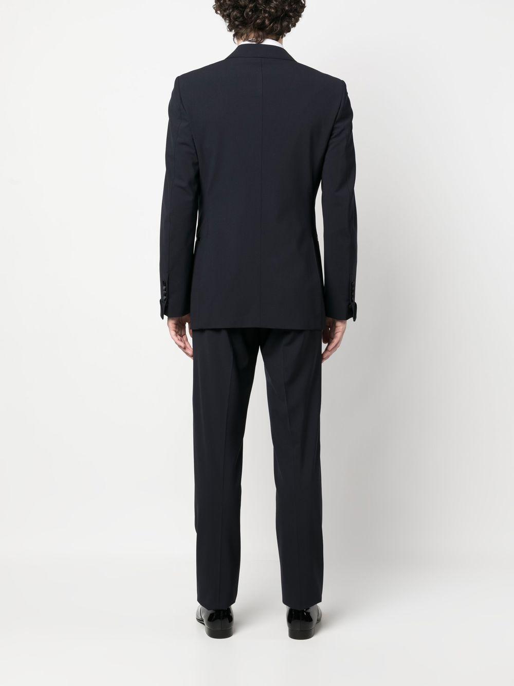 tailored single-breasted tuxedo suit