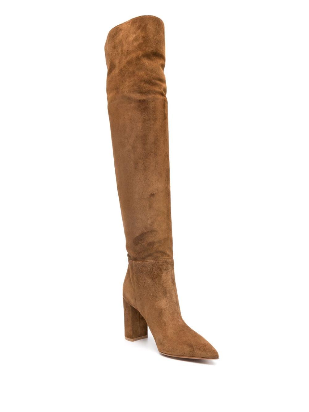 Piper 90mm suede knee-high boots