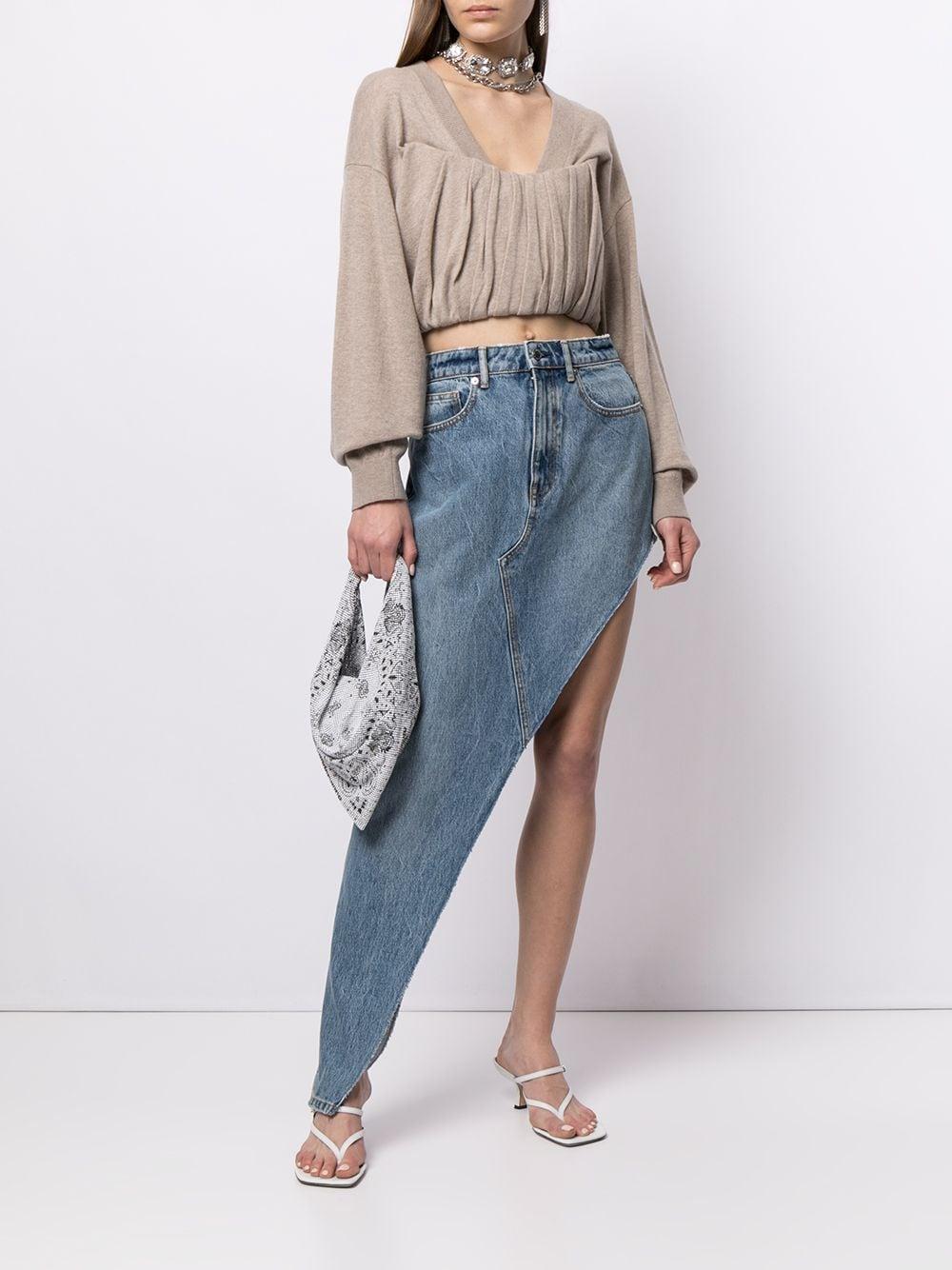 draped cropped jumper