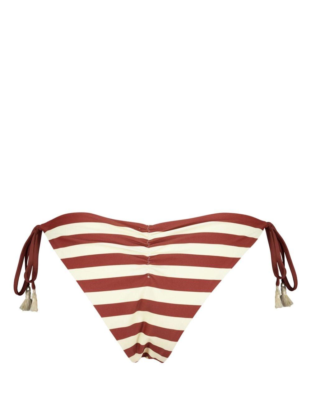 Riverside striped bikini bottoms