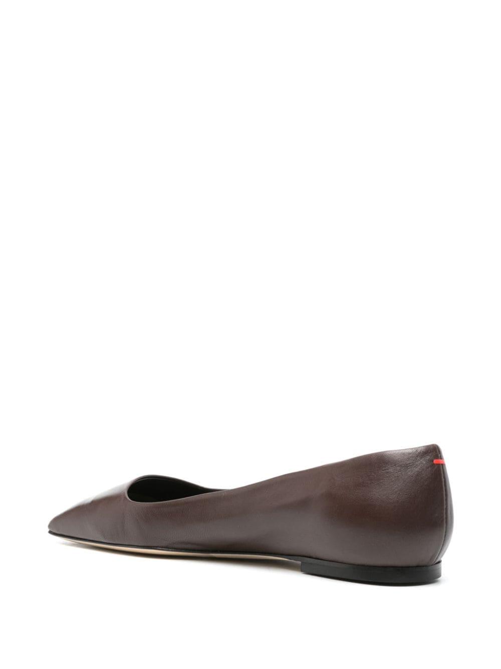 Ida leather ballerina shoes