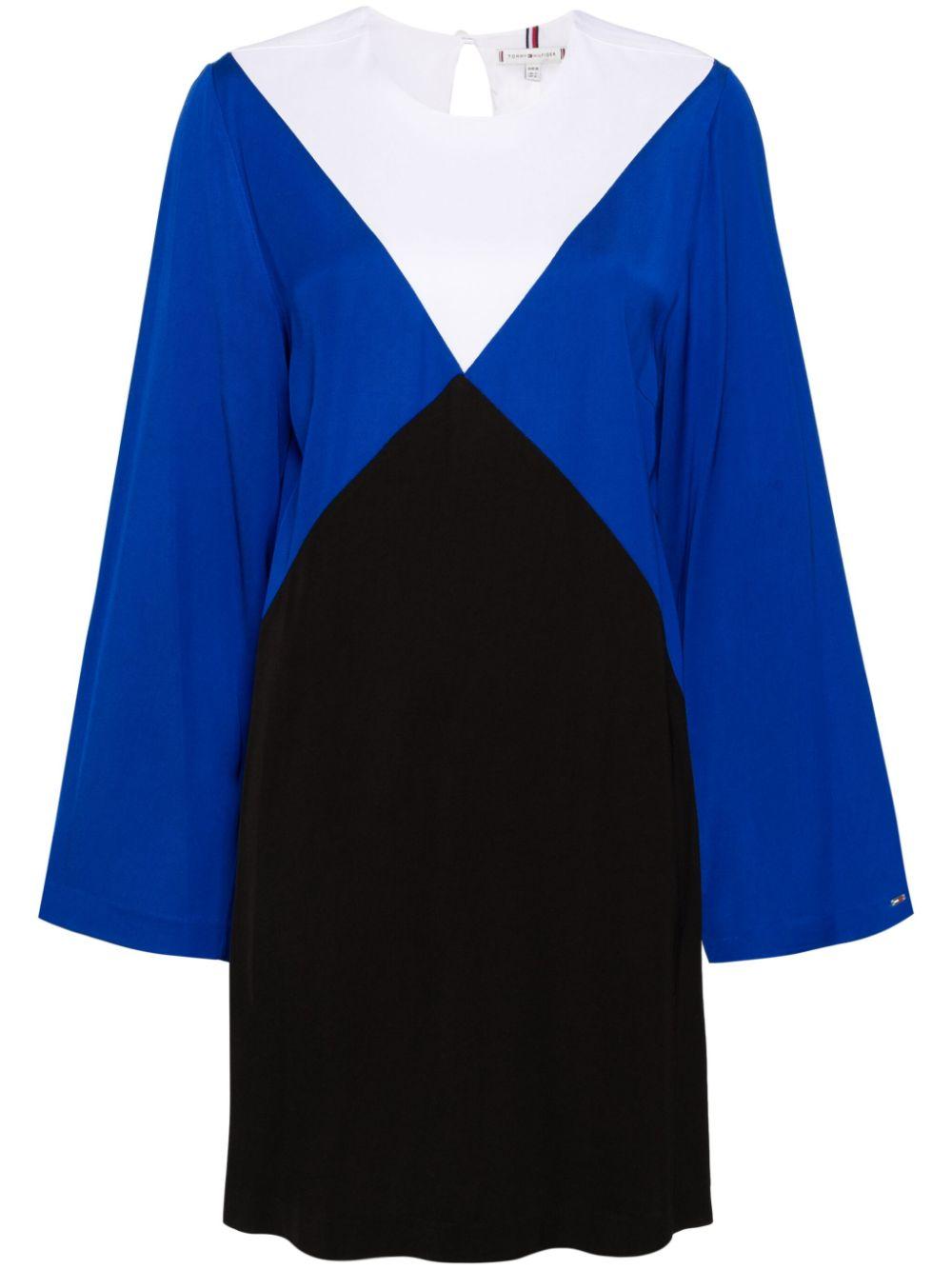 colour-block midi dress