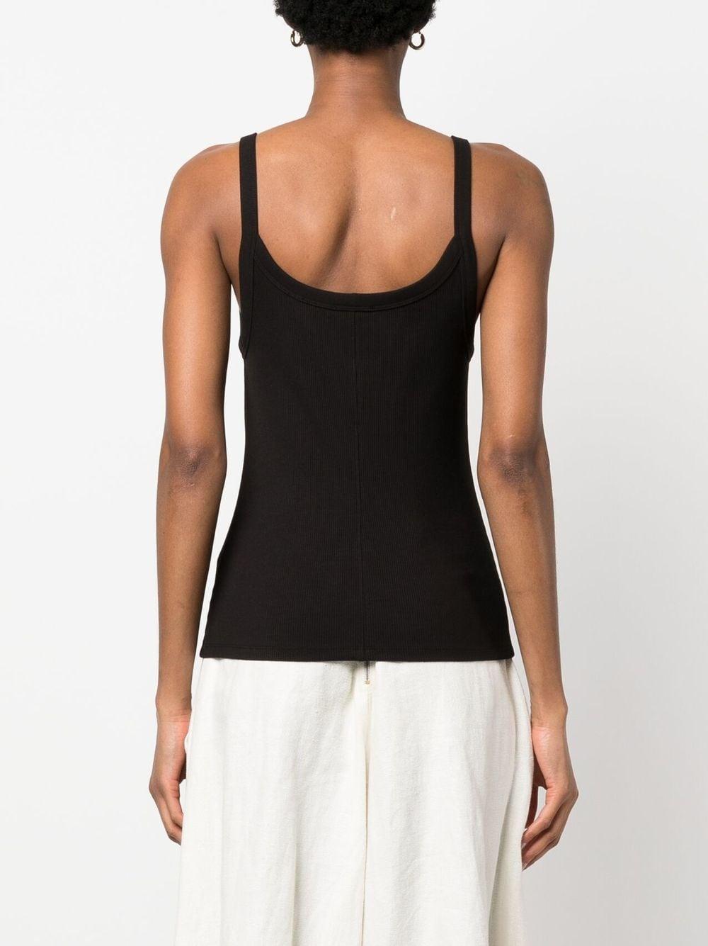 rib-knit tank top