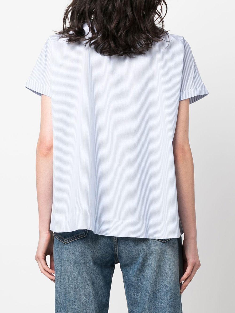 V-neck short-sleeved top