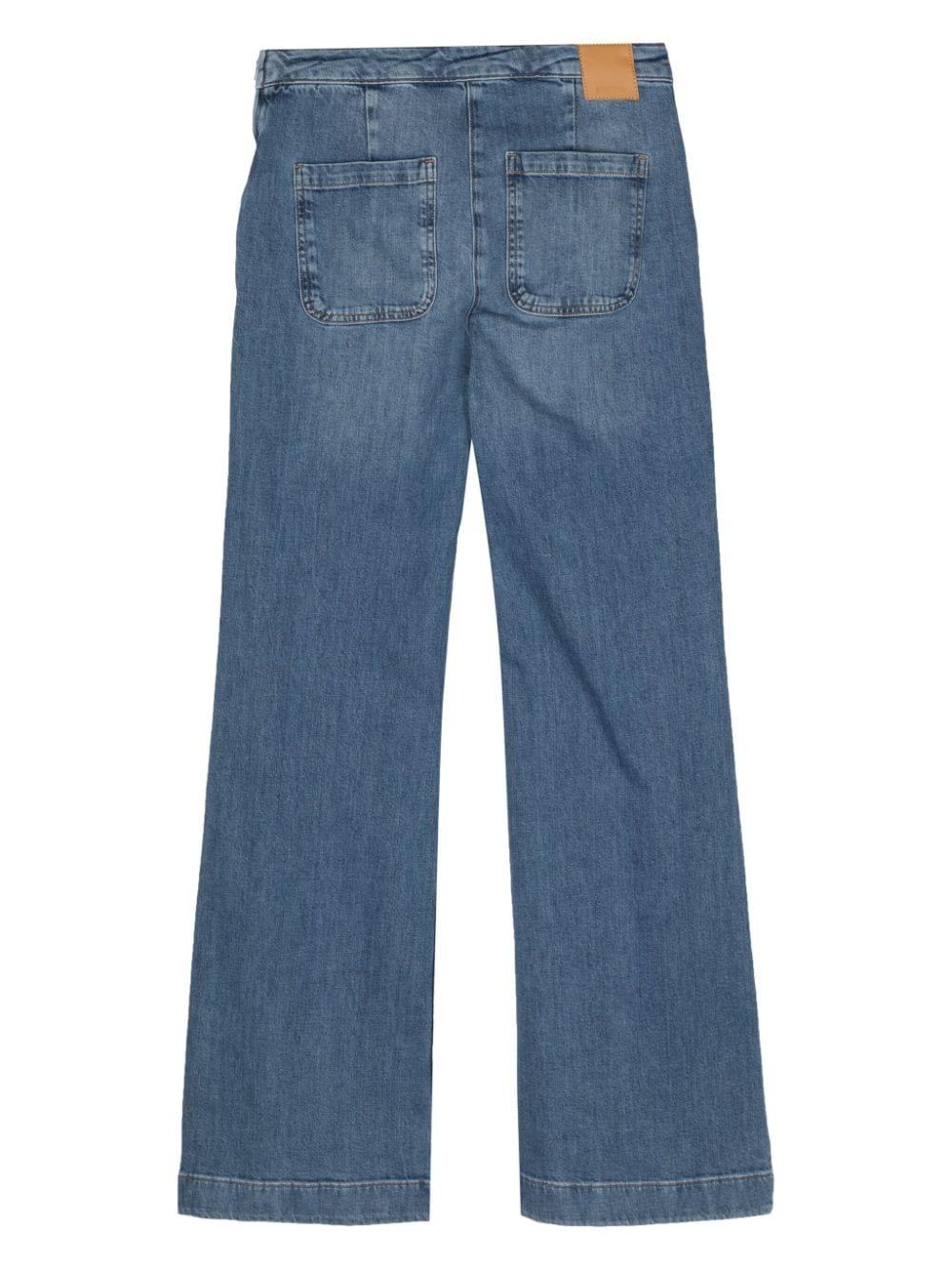 Sailor mid-rise straight jeans