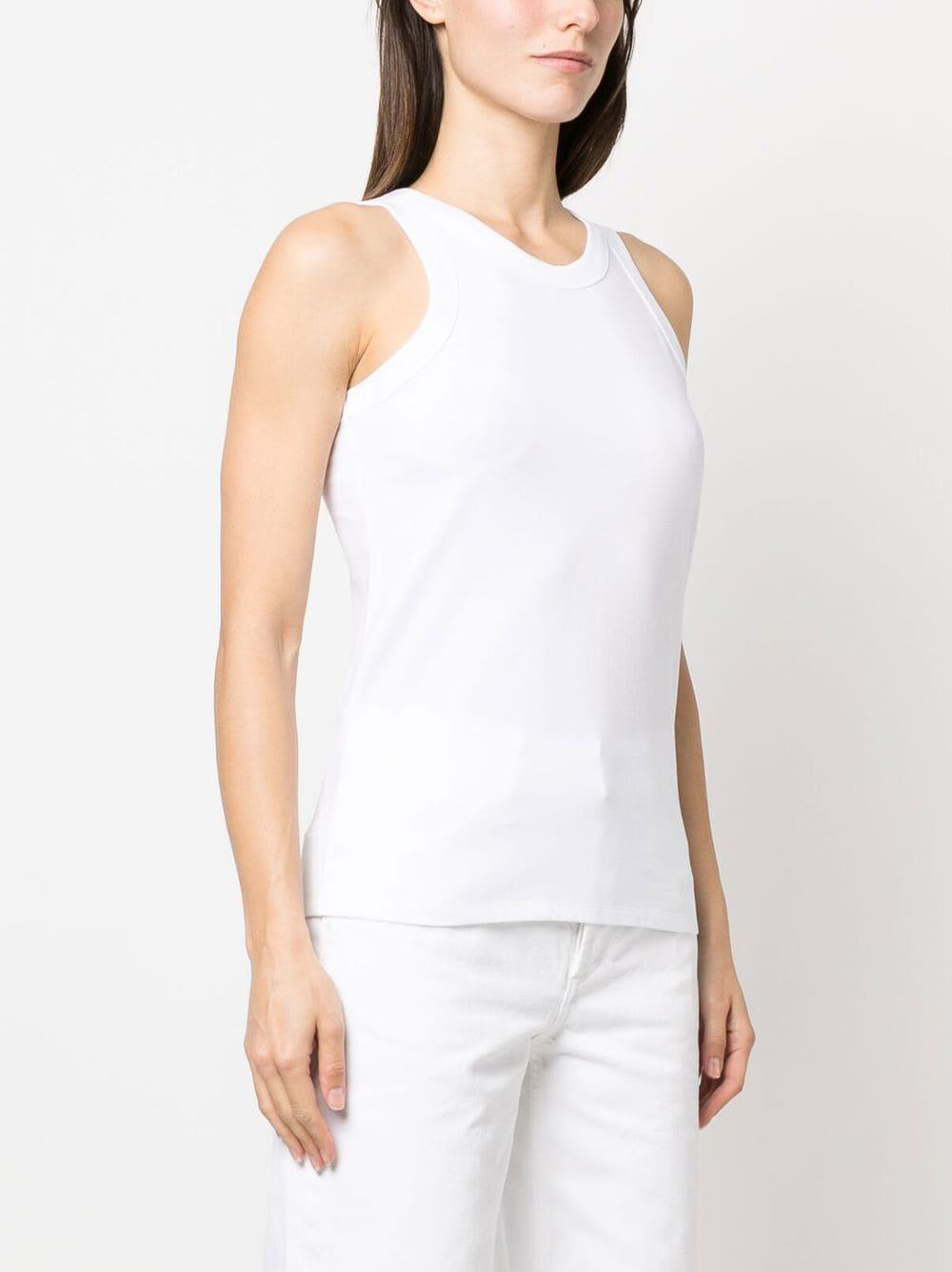 round-neck cotton tank top