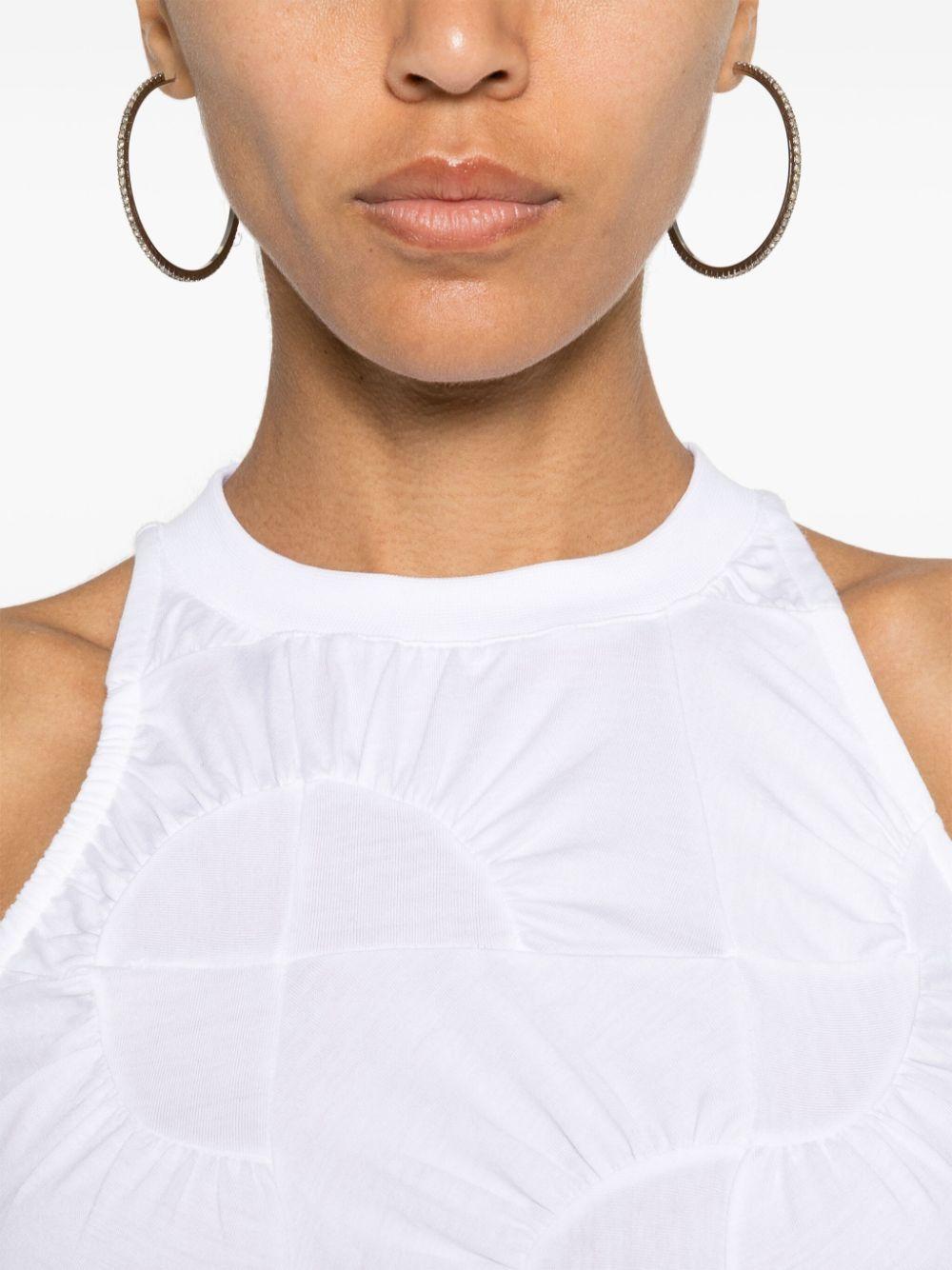 gathered-detail tank top