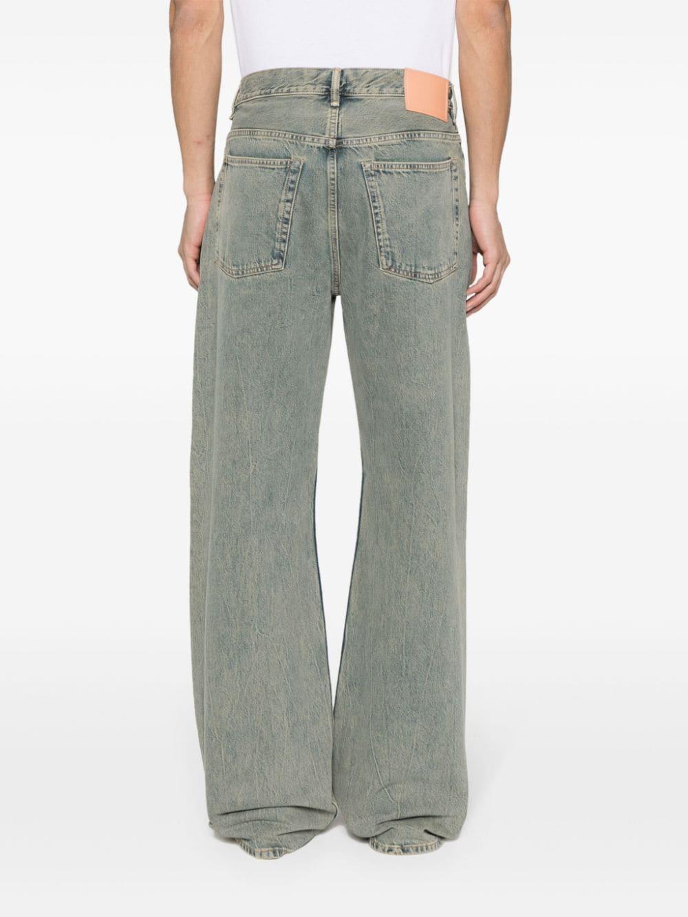 mid-rise wide-leg jeans