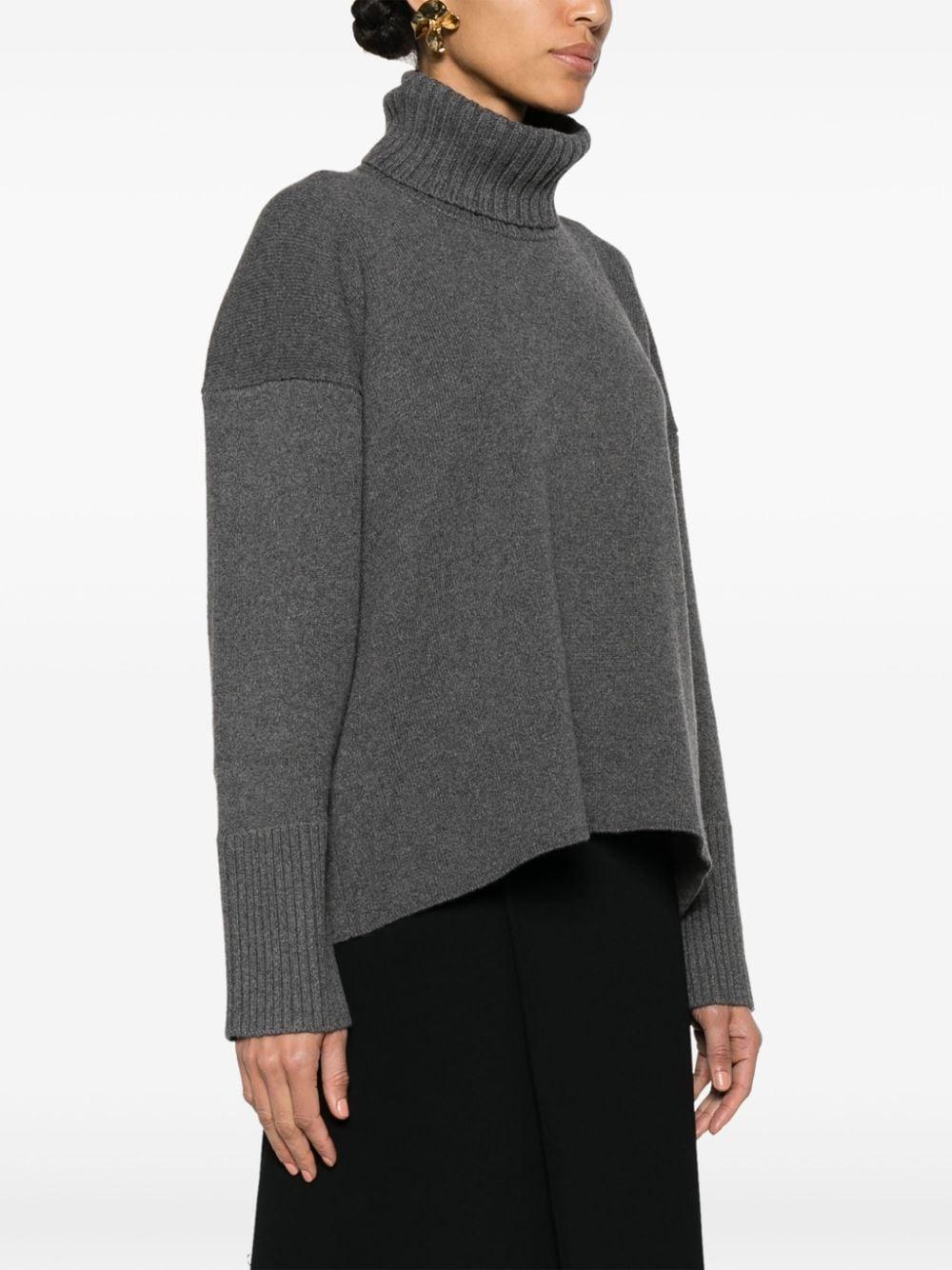 roll-neck cashmere-blend jumper